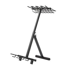 Gun Rack, Portable, Folding Heavy Duty Steel Rifle Shotgun Rack Stand, Freestanding Indoor Outdoor Gun Display Storage