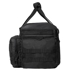 Range Bag for 4 Pistols, Tactical Gun Range Bag with 3 Detachable Baffles & 6 Magazines
