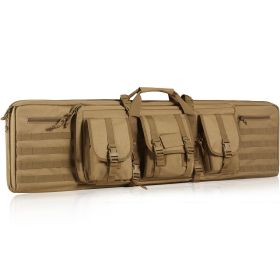 Rifle Bag, 36 inch Tactical Double Long Gun Bag, Soft Rifle Case with Lockable Zipper, Portable Handle & Shoulder Strap