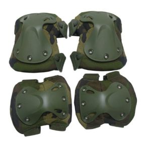 Elbows and Knees Gear Pads (Option: Green camouflage)