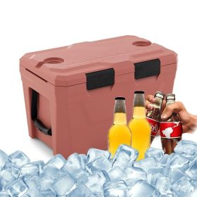 Portable Cooler Hard Shell Ice Chest for Outdoor Camping (Type: Coolers, Color: Pink)