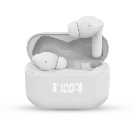 Naztech Xpods ANC Active Noise Cancelling True Wireless Earbuds with Wireless Charging Case (Color: White)