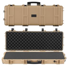 Hard Rifle Case, Lockable Rifle Case with Pre-cut Foams, 40 in Gun Storage with Wheels (Default: Default)