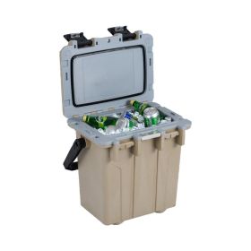 Portable Ultra-Light Cooler 21 QT Hard Ice Chest for Indoor & Outdoor (Type: Coolers, Color: Coffee)