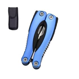 Professional Stainless Steel Pliers Tool Set: Multi-function Knife, Nylon Sheath, Etc. - The Perfect Gift For Camping, Survival, Hiking, Etc.! (Option: Bluecampingoutdoor)